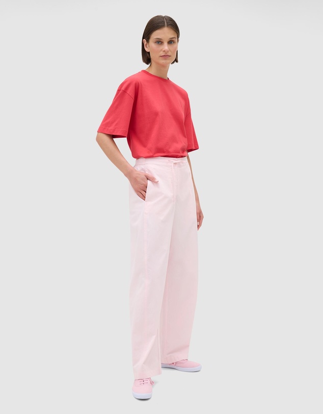 Oroton - Barrel Leg Cotton Pants