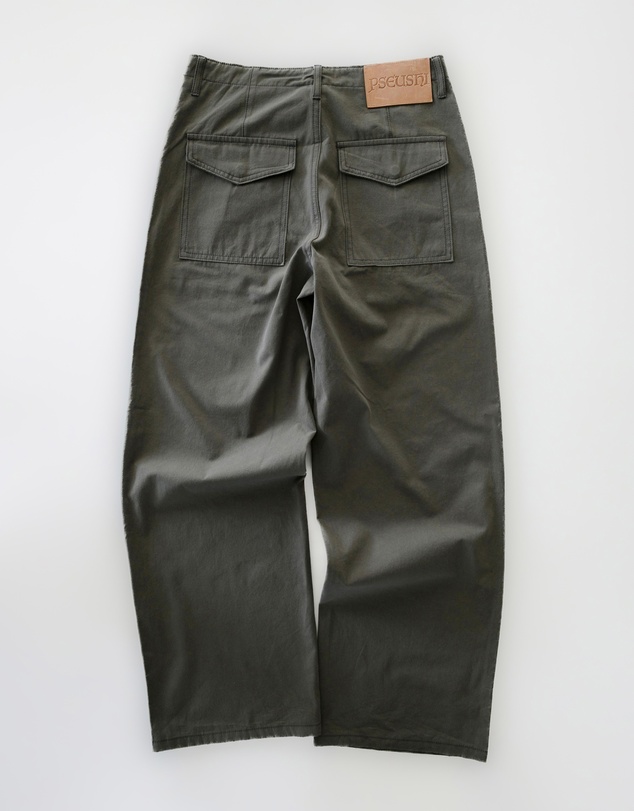PSEUSHI - Loose Cut Canvas Fatigue Pants