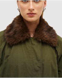Neuw - Faux Fur Collar Parka