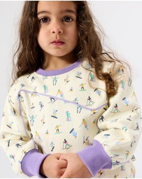 Goldie + Ace - Ski Slopes Terry Sweater - Babies-Kids