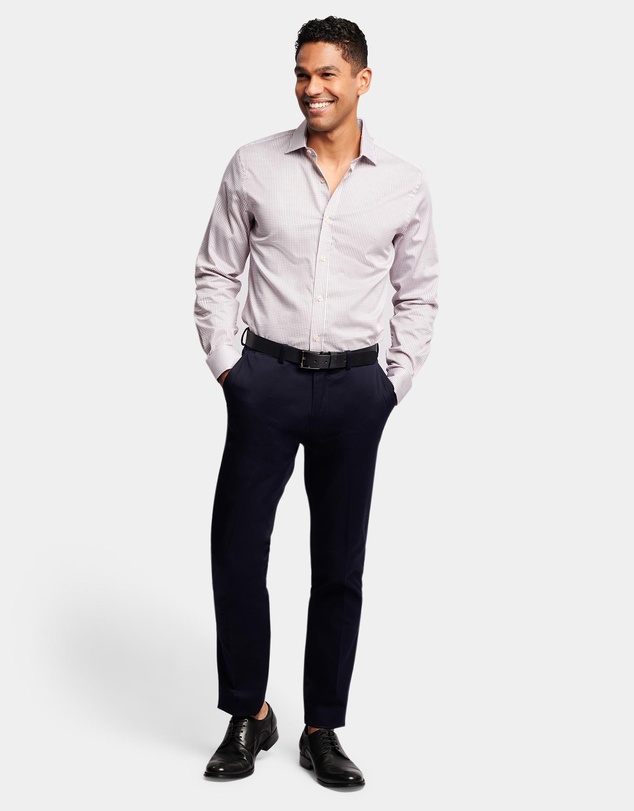 Brooksfield - Geo Print Slim Fit Dress Shirt