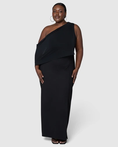 Sunday In The City - Bane Asymmetric Maxi Dress