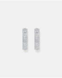 THOMAS SABO - Hoop earrings with white stones