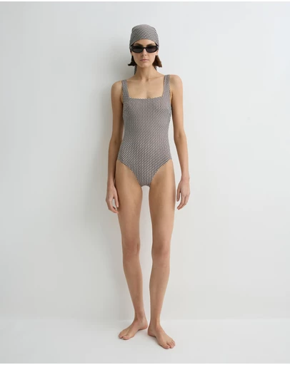 BONDI BORN - Margot One Piece - Mocha Dot (Embodee™)
