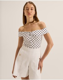 Review - Tia Spot Knot Top