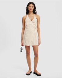 Cotton On - Isabel Halter Wrap Mini Dress