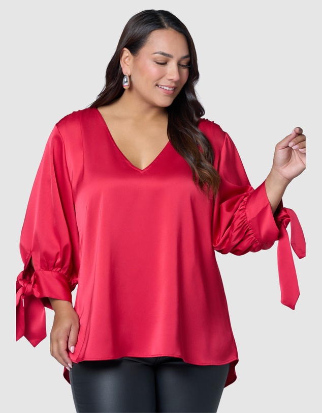 Pink Dusk by Curve Project - Charmed Blouse