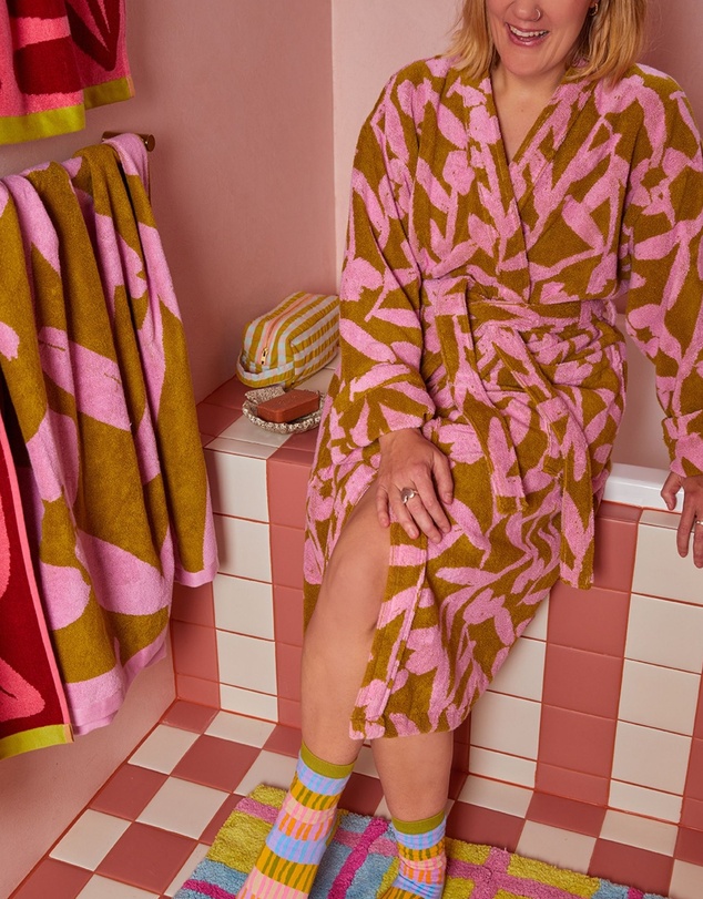 Mosey Me - Abstract Terry Robe