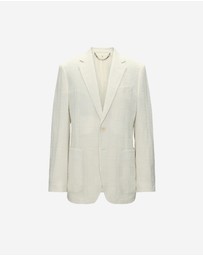 Calibre - Seersucker Check Blazer Stone
