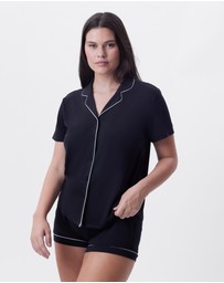 Bras N Things - Emilia Short Sleeve Top - Black