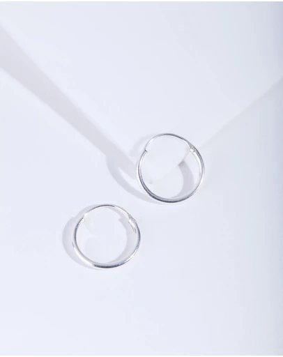 Lovisa - Sterling Silver 12mm Hoop Earrings