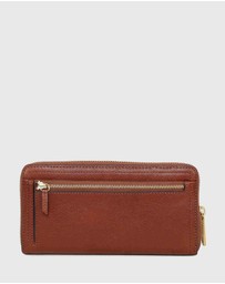Fossil - Logan Brown Zip Clutch