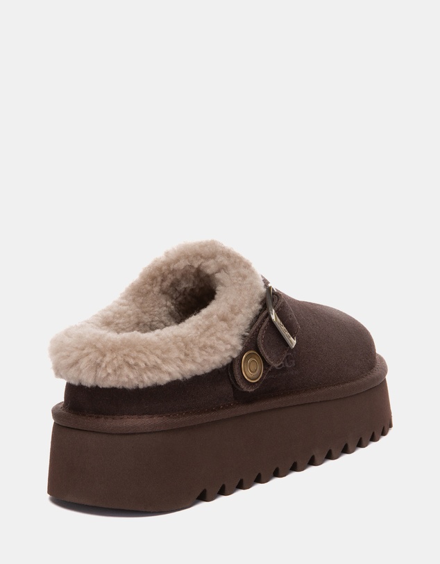 EVERAU - Australian Shepherd Ugg Pulsey Platform Cow Suede Upper House Shoes