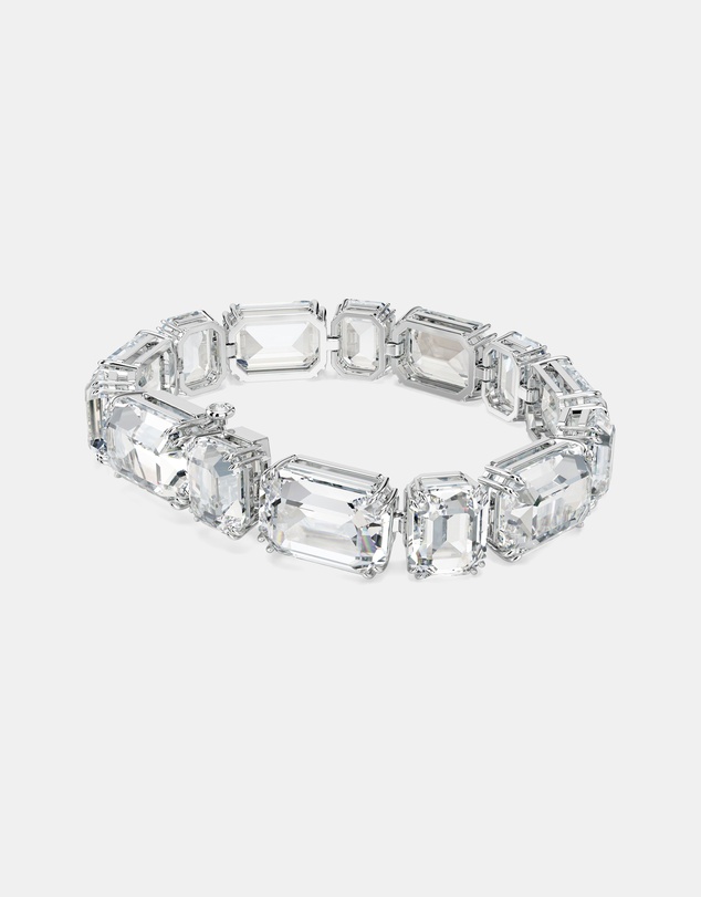 Swarovski - Millenia Bracelet, Octagon Cut, White, Rhodium-Plated