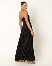 Petal & Pup - Naira Pleated Maxi Dress - Black