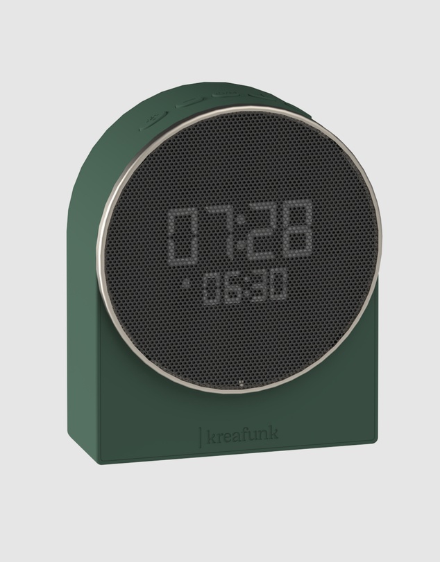 Kreafunk - Kreafunk Ivy Alarm Clock W/ Bluetooth Speaker - Nordic Green
