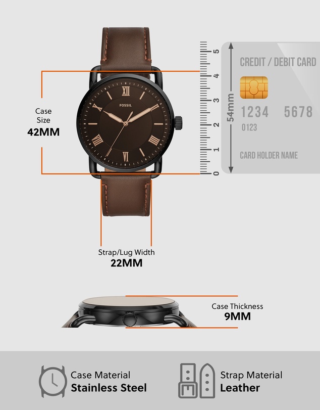 Fossil - Copeland 42MM Brown Analogue Watch