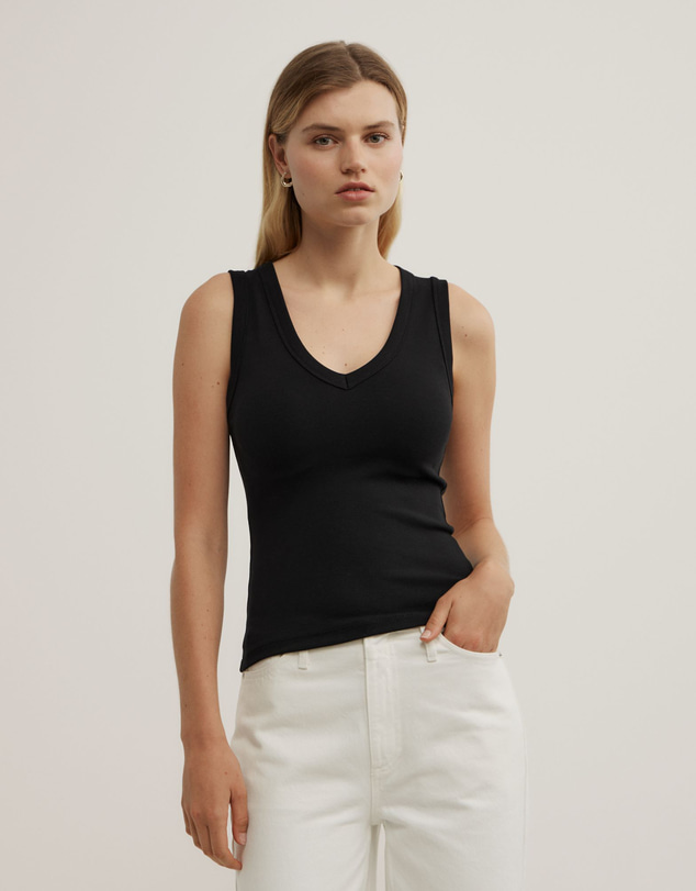 Witchery - Fine Rib V-neck Tank