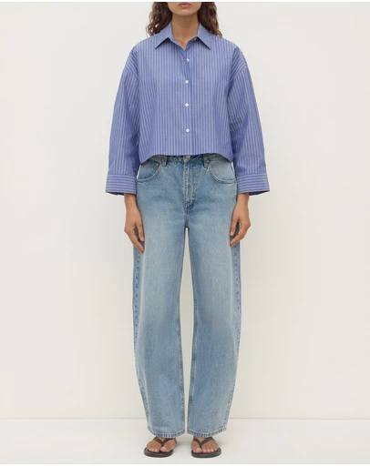 Assembly Label - Anais Stripe Cropped Shirt