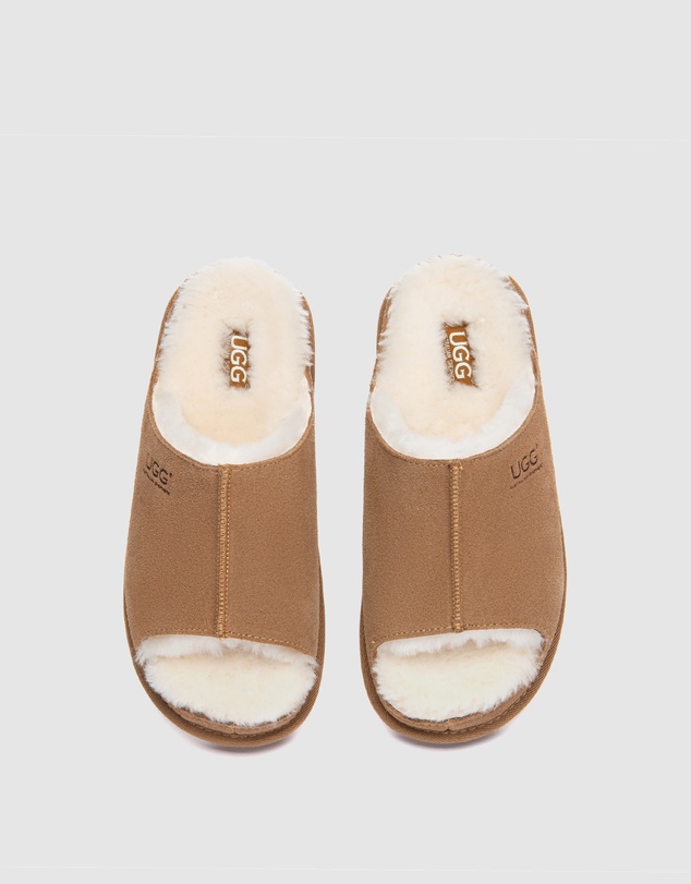 EVERAU - Australian Shepherd Ugg Colven Cow Suede Upper Loafer Oxfords Flats