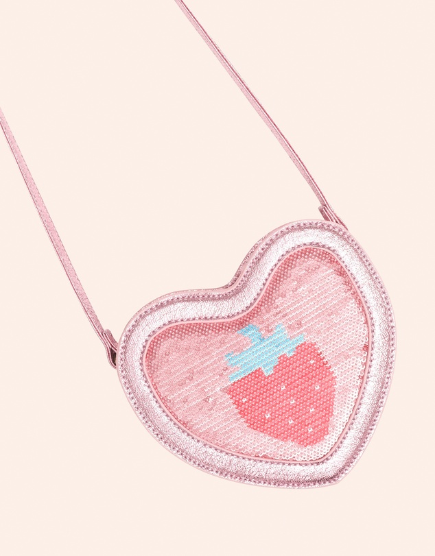 Huxbaby - Strawberry Sequin Heart Bag