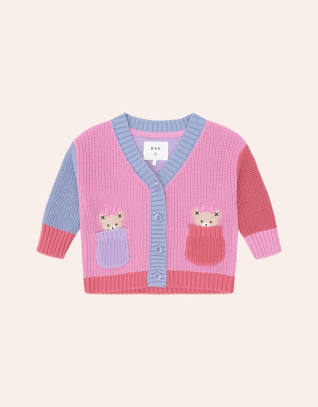 Huxbaby - Colour Block Huxette Cardigan - Babies-Kids