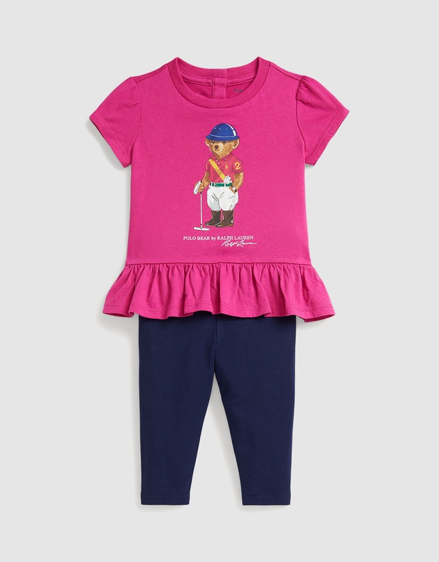 Polo Ralph Lauren - Polo Bear Cotton Tee & Legging Set - Babies