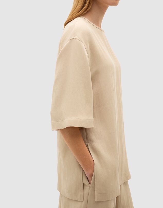 Seed Heritage - Textured Twill Longline Top