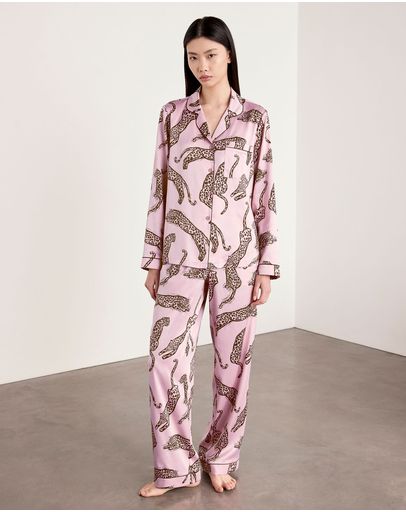 Lino Leopards Pink