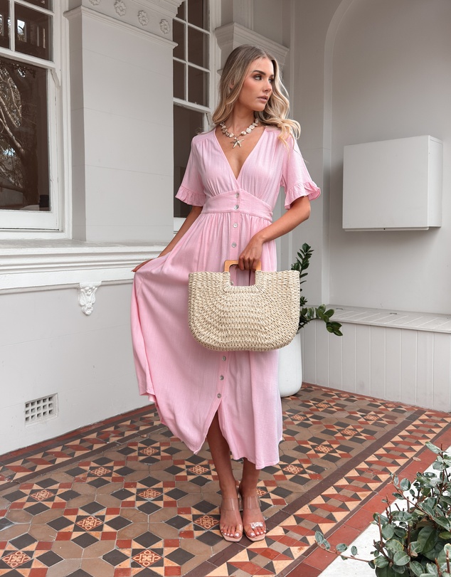 Esther & Co - Korbela Dress - Powder Pink
