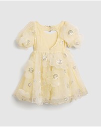 Bardot Junior - Jamie Flower Heart Mini Dress - Kids-Teens
