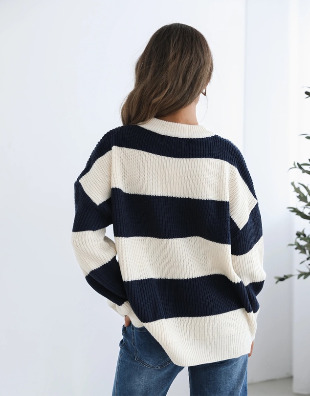 Esther & Co - Alisson Knit - Navy Multi