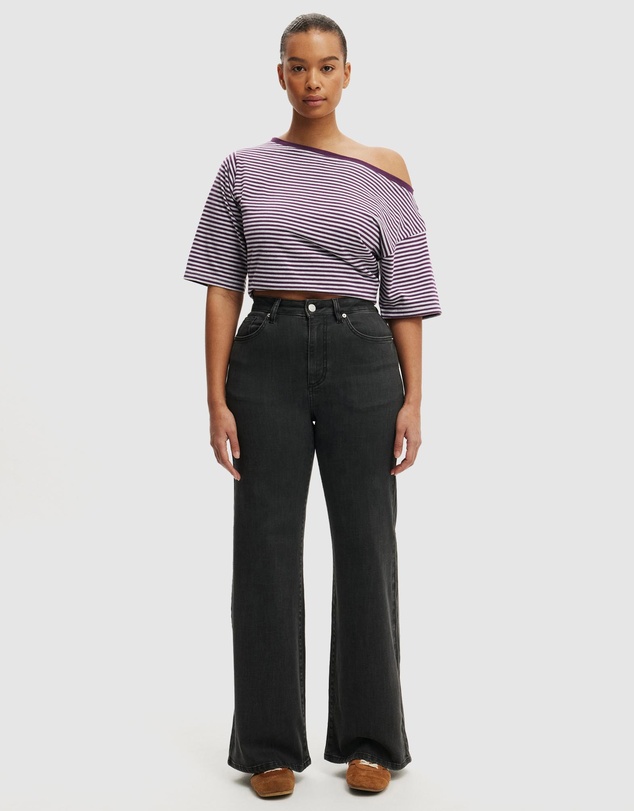 Cotton On - Curvy Stretch Wide Jeans