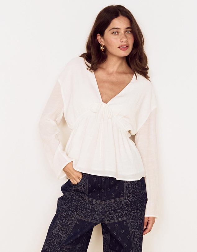 MINKPINK - Aya Crinkle Blouse