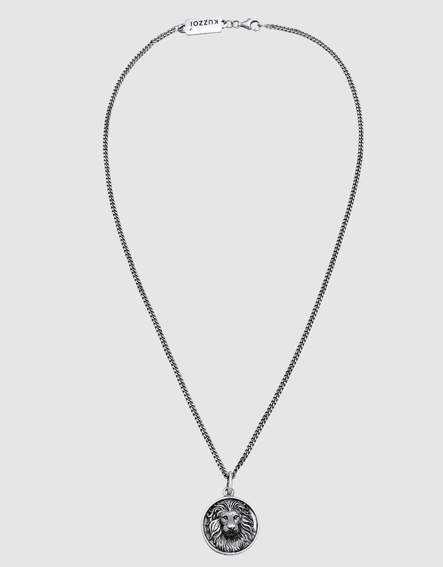 Kuzzoi - ICONIC EXCLUSIVE - Lion Pendant Necklace in 925 Sterling Silver