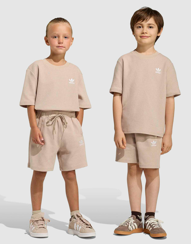 adidas Originals - Loose Waffle Short T-Shirt Set - Kids-Teens
