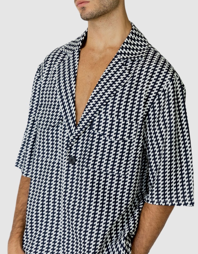 Justin Cassin - Mulholland Print Short Sleeve Shirt