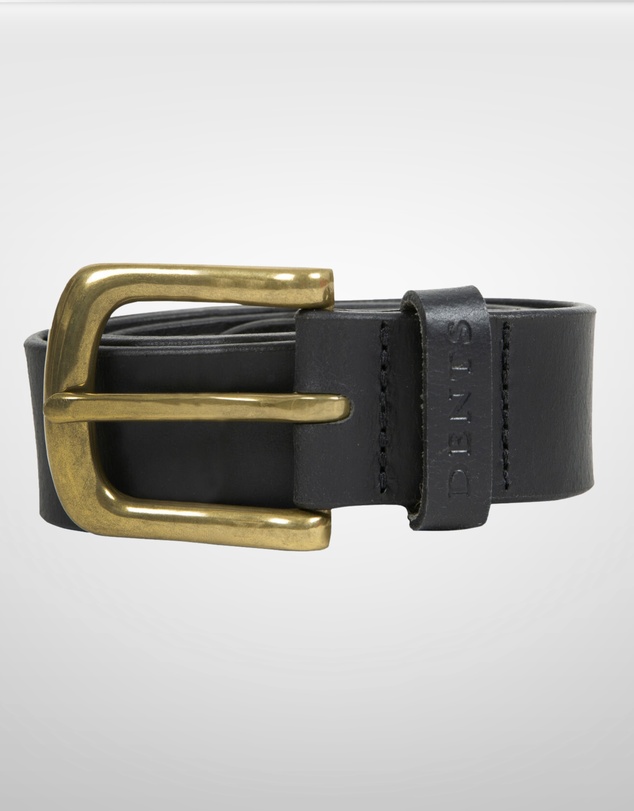 DENTS - Heritage Lined Full Grain Leather Belt with Brass Buckle