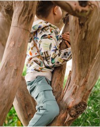 Fleur Harris - 'Out of This World' Track Pant in Dusty Teal