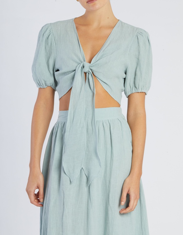 Amelius - Saloma Linen Crop Top