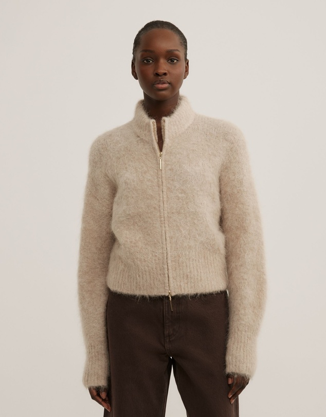 Witchery - Fluffy Funnel Bomber Jacket