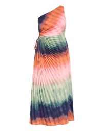 City Chic - Aliza Sunset Ombre Print Pleat Maxi Dress