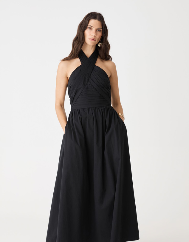 Forcast - Kayleigh Cotton Halter Dress