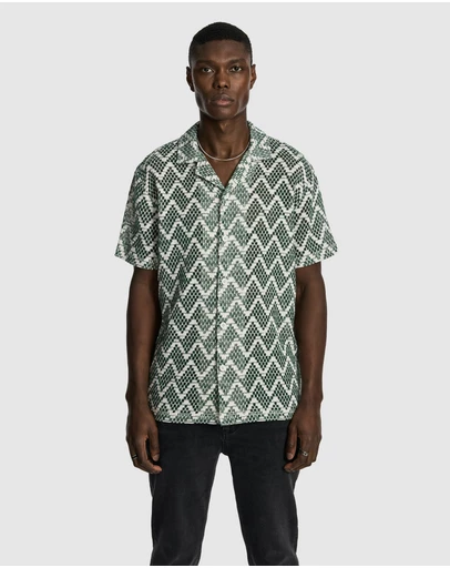 yd. - Lucio Crochet Short Sleeve Shirt