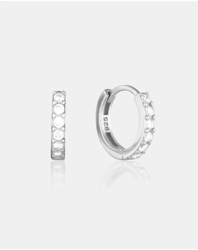 The Silver Collective - Jet Earrings