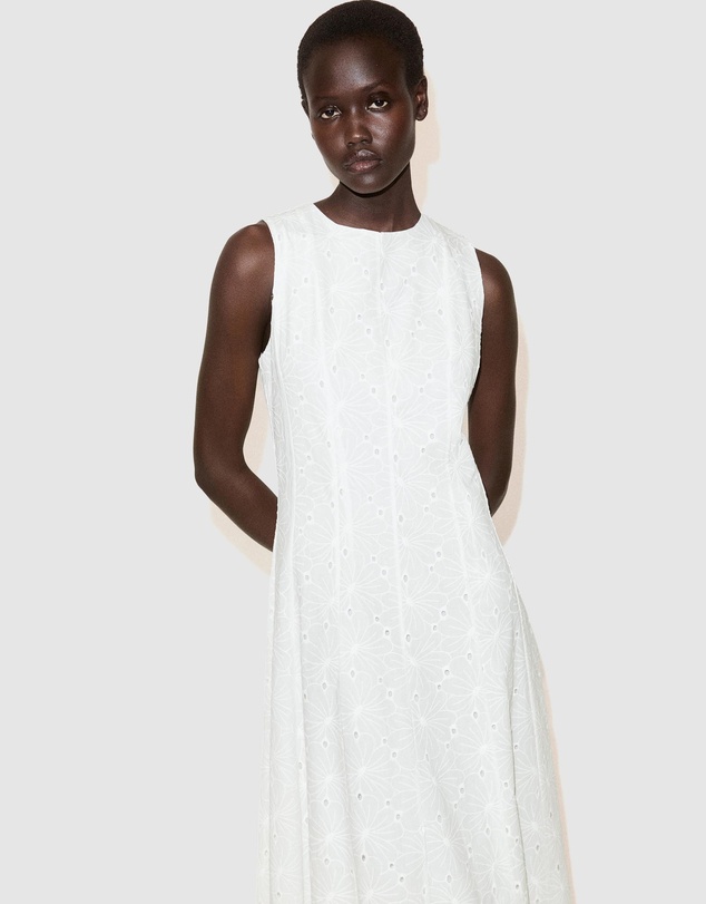 M.N.G - Embroidered Midi Dress