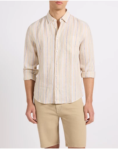 Marcs - Sherlock Stripe Linen Shirt