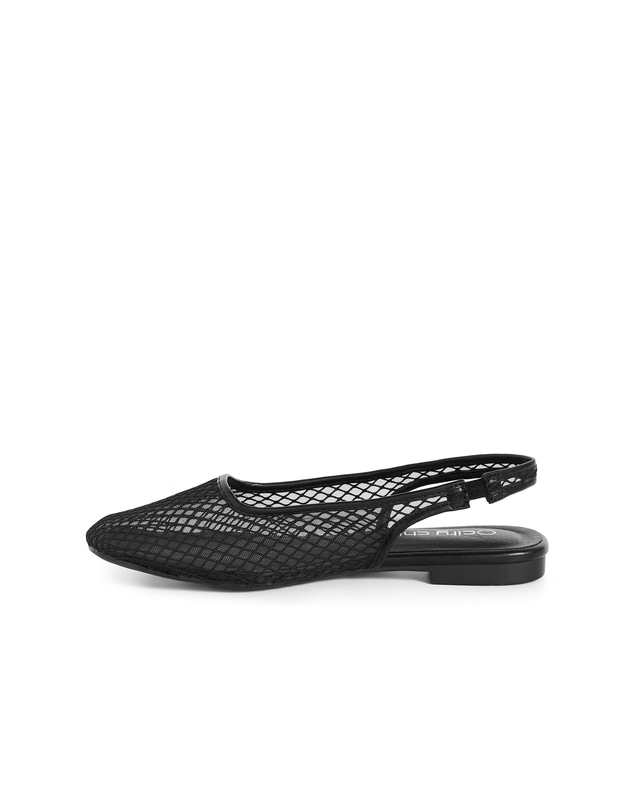 City Chic - WIDE FIT Bianca Mesh Slingback Flat
