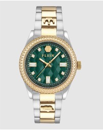 Philipp Plein - Queen 38mm Green Dial with Two-tone bracelet