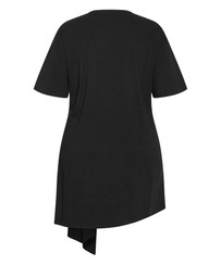 City Chic - Fashion Tee Mini Dress - Black